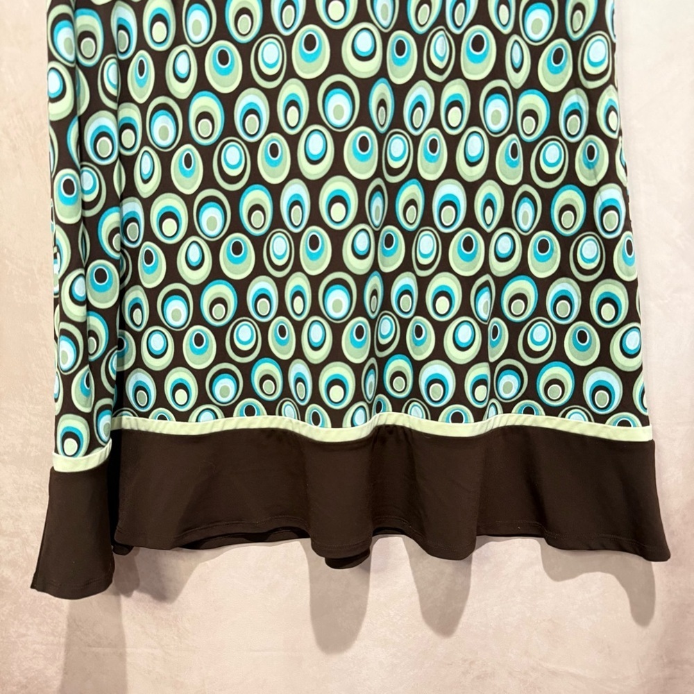 Studio I Brown Floral Fit & Flare Dress 18W Blue Sage - Picture 7 of 10